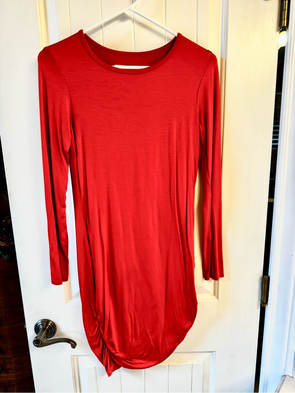 Trina Turk Orange Long Sleeve Fitted mini Dress size s